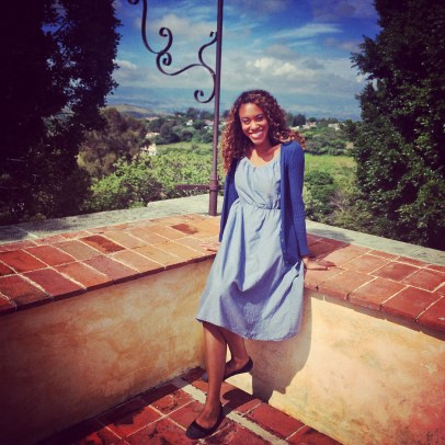 Jess sitting in the sun