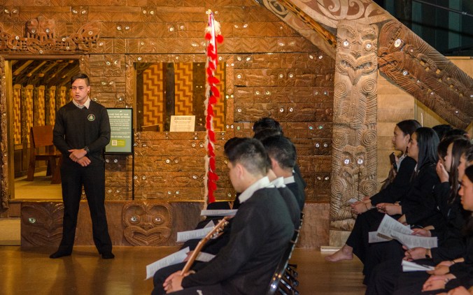 Photo credit: APJ Photography A student from Te Kāpehu Whetū speaks 