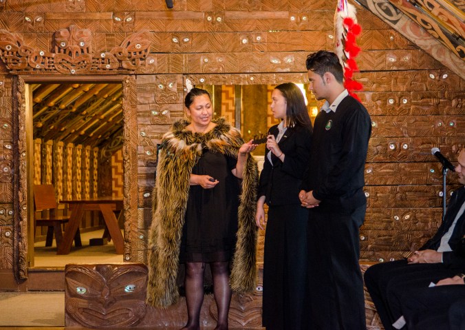 Photo credit: APJ Photography The gifts included a plaque that says, "Kia Kaha" or "stay strong."