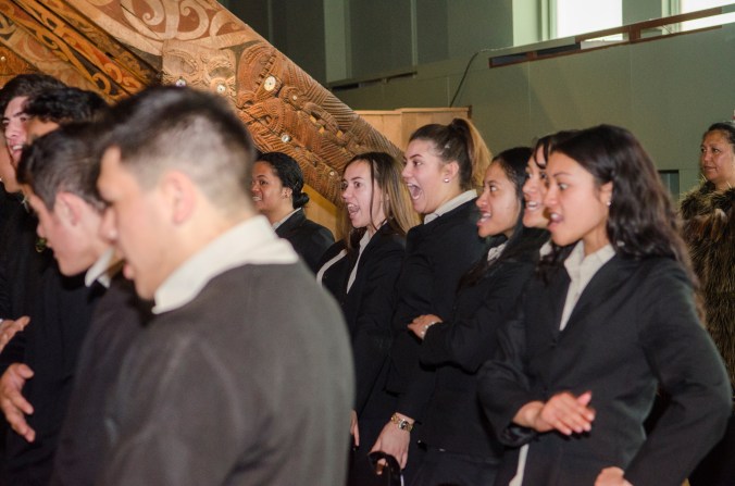 Photo credit: APJ Photography The kura gives a haka, or a traditional war chant that can express deep gratitude.